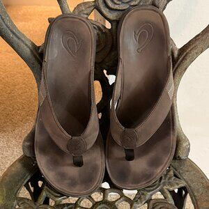 Olukai Tuahine Leather Sandals